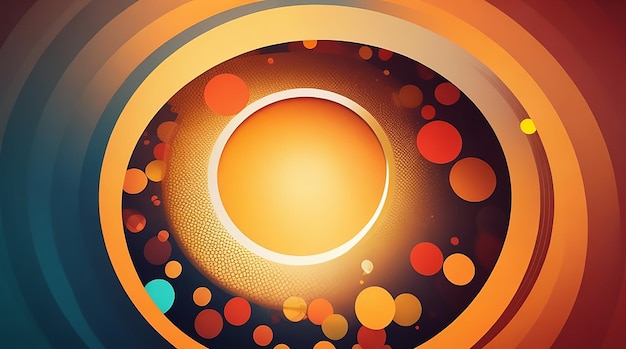 A colorful light Abstract circle background