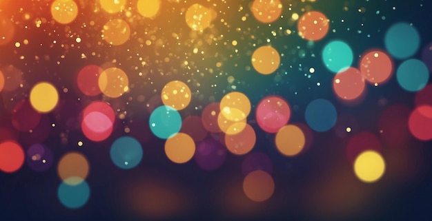 colorful light bokeh background