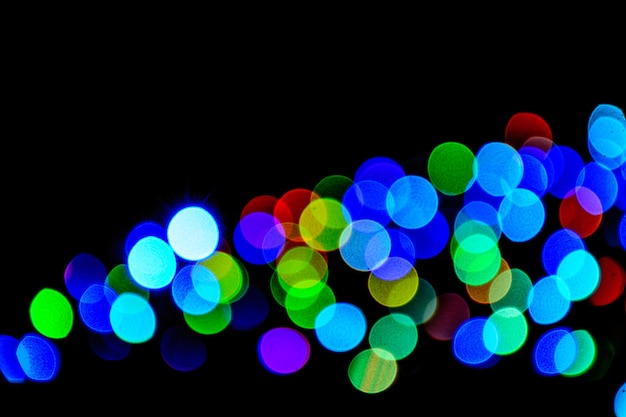 colorful light bokeh.