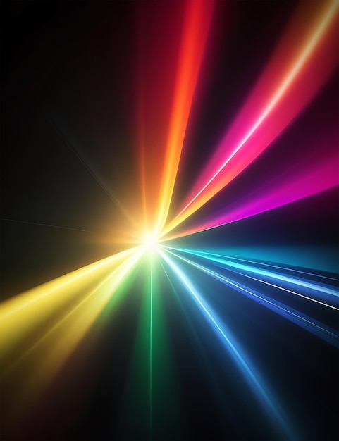 colorful light effect AI generated