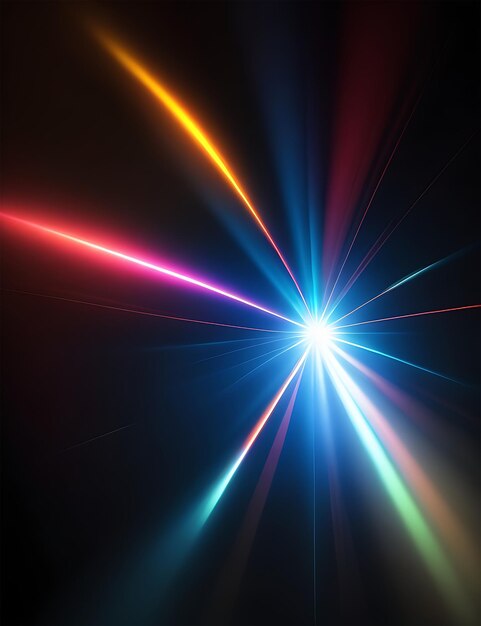 Foto effetti di luce colorati generati dall'ai.