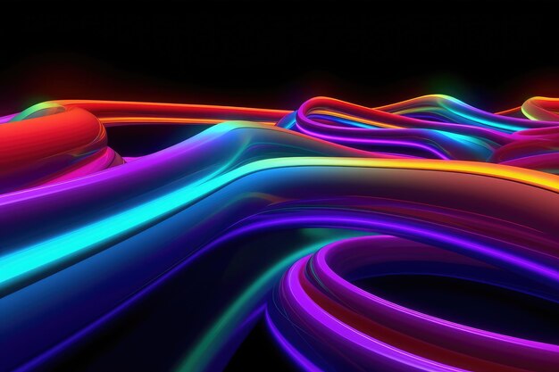 Photo colorful light technology background ai generated