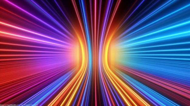 A colorful light tunnel wallpapers and images