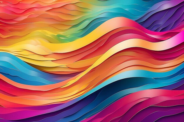 Colorful Light Wave Background