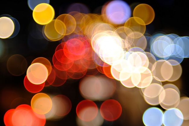 Photo colorful lighting bokeh background