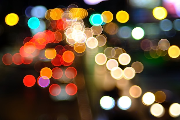 Photo colorful lighting bokeh background