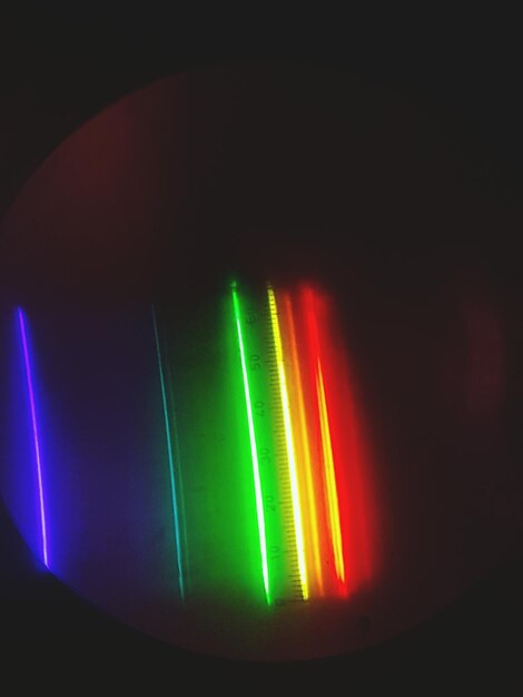 Colorful lights in the dark