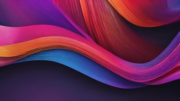 Colorful line and wave background banner flyer wallpaper template