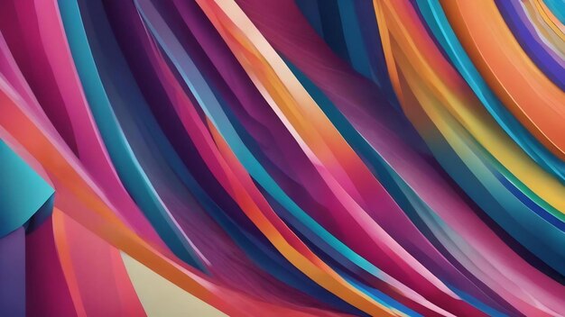 Colorful line and wave background geometric banner flyer wallpaper
