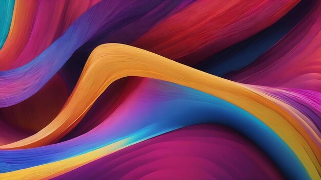 Colorful line and wave background wallpaper banner