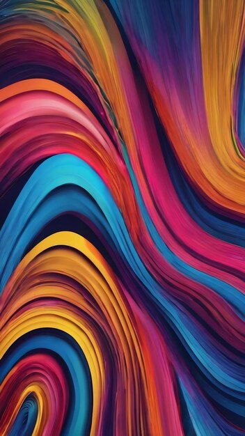 Colorful line wave effect background banner cover flyer template wallpaper