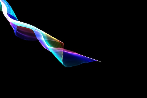 Colorful Line Wave Effect Background Banner Flyer Wallpaper Template