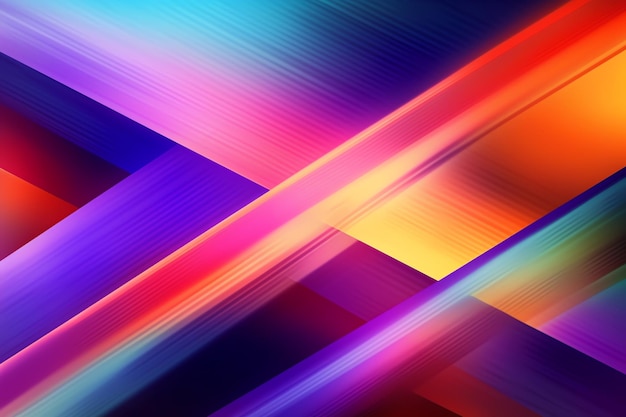 Colorful lines on a black background