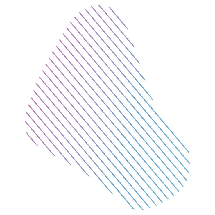 Photo colorful lines gradient element transparent png