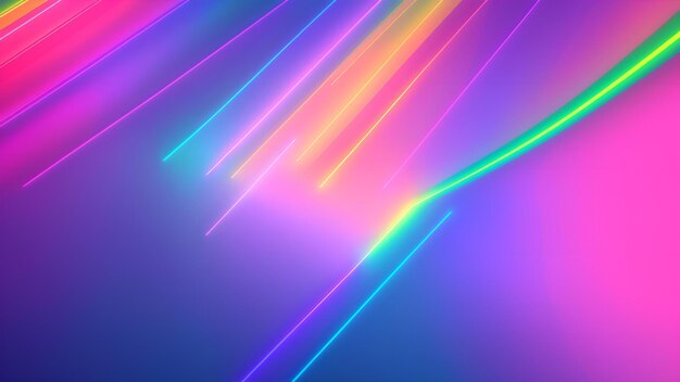 Colorful lines on a vibrant background