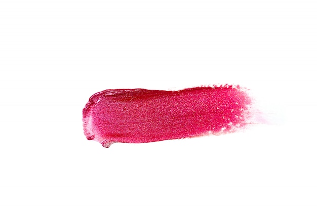 Colorful lipstick smudge smear isolated 