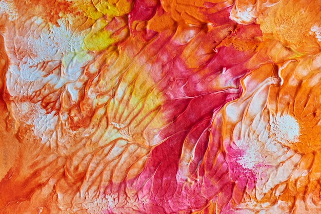 カラフルな液体アートの背景対照的なミックス流体ペイント抽象的な人魚のテクスチャの壁紙