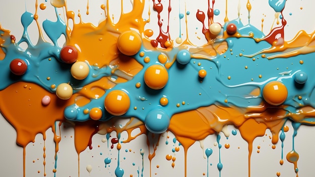 colorful liquid background HD 8K wallpaper Stock Photographic Image