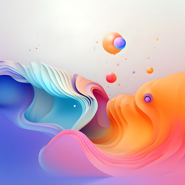 colorful liquid flow background