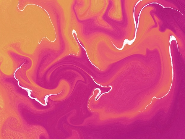 Colorful liquid marbling paint texture background abstract with a color mix of intensive color