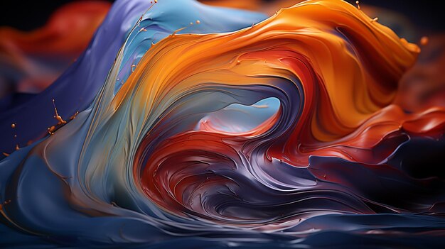 Photo colorful liquid paint or background hd 8k wall paper stock photographic image