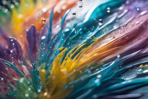 Colorful liquid paint or background