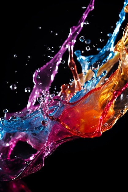 Colorful Liquid Splash