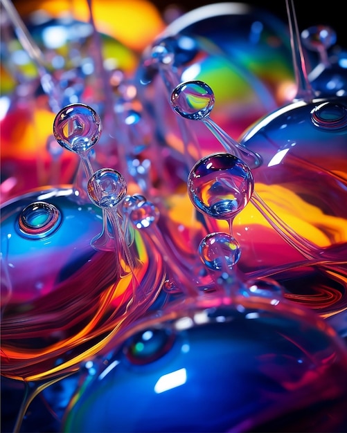 Colorful liquid texture