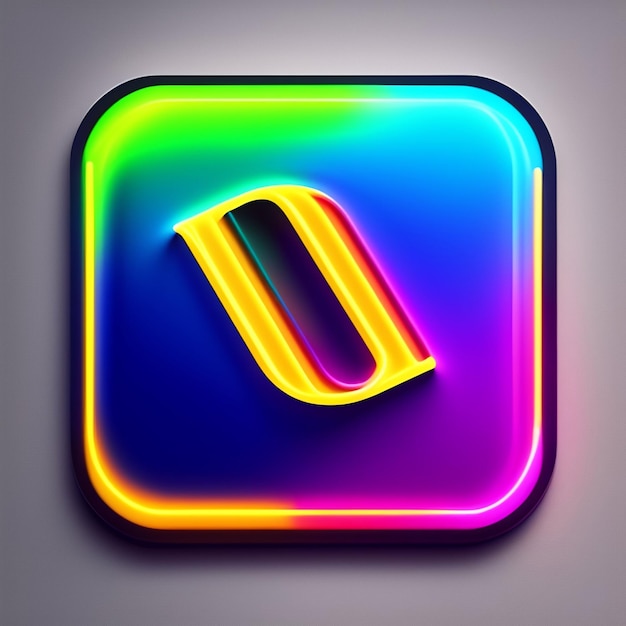 Photo a colorful logo on a colorful background