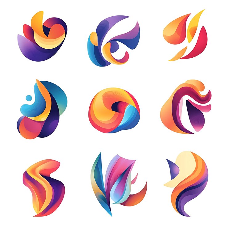Photo a colorful logo with the letter a on it