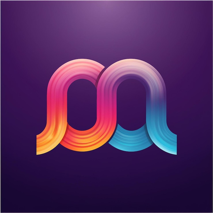 Photo a colorful logo with the letter a on it