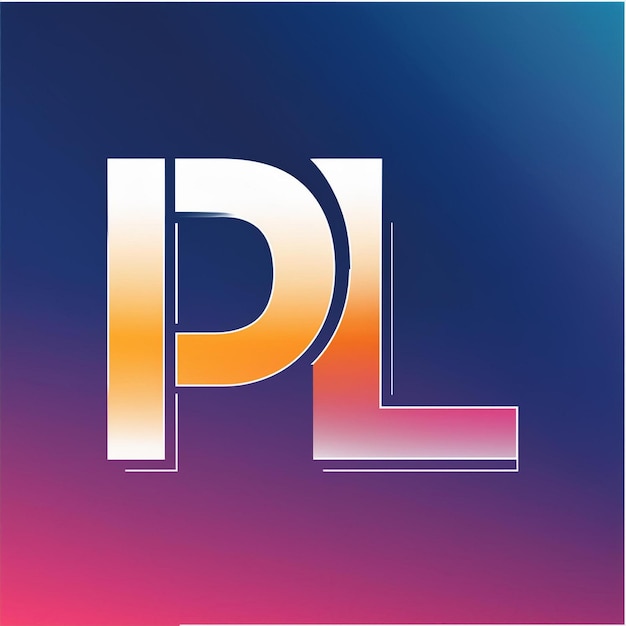 p라는 글자가 새겨진 다채로운 로고