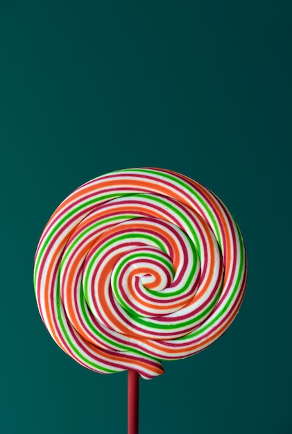 Colorful lollipop with spiral