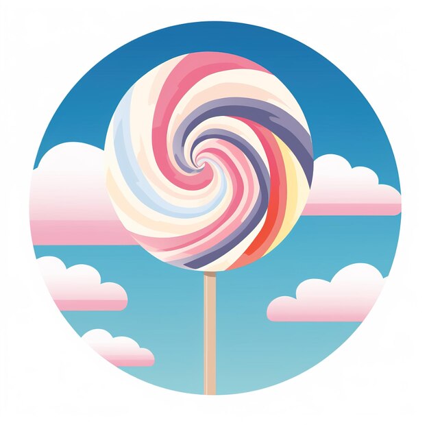 a colorful lollipop with the word " lollipop " on it.