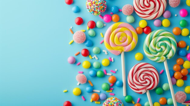 Colorful lollipops