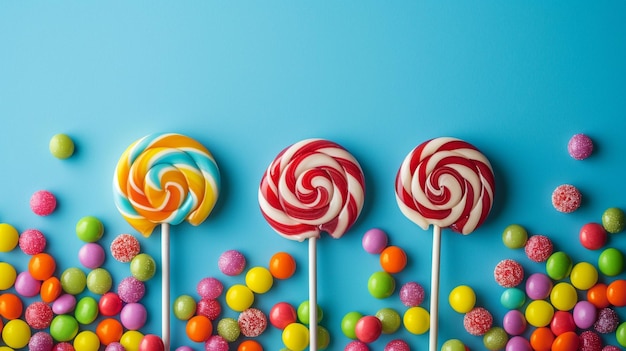 Colorful lollipops