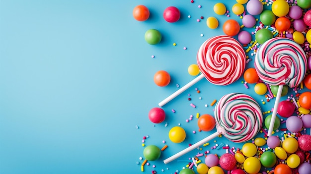 Colorful lollipops