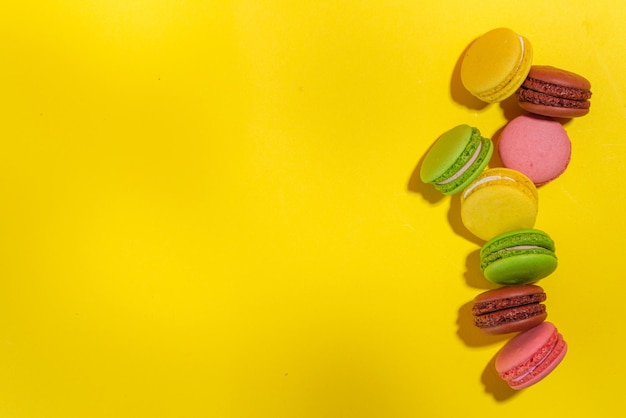 Colorful macaron cakes