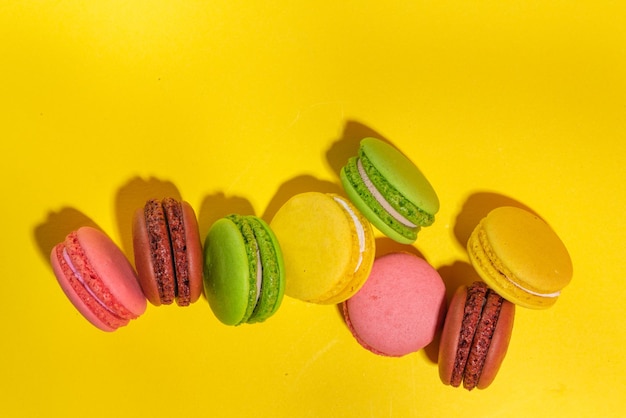 Colorful macaron cakes