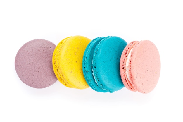 Colorful macaron cookies