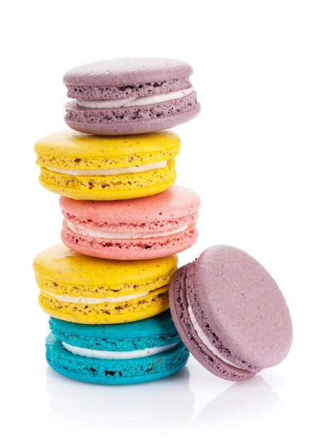 Colorful macaron cookies