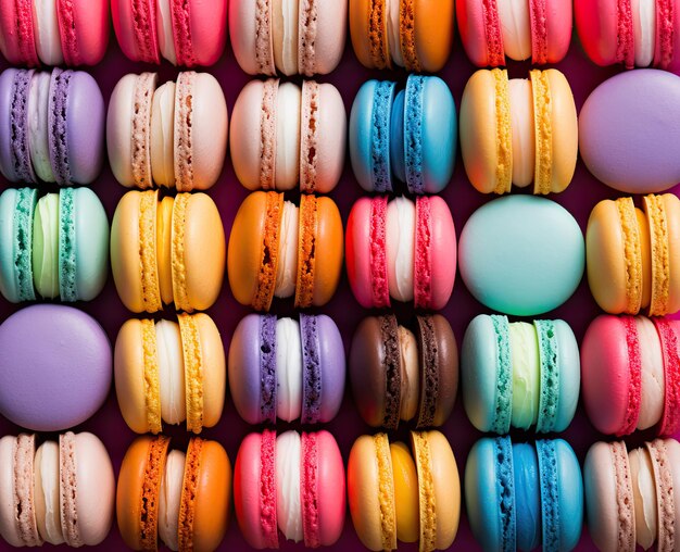 colorful macarons with rainbow thick vertical stripes bold chromaticity wallpaper background