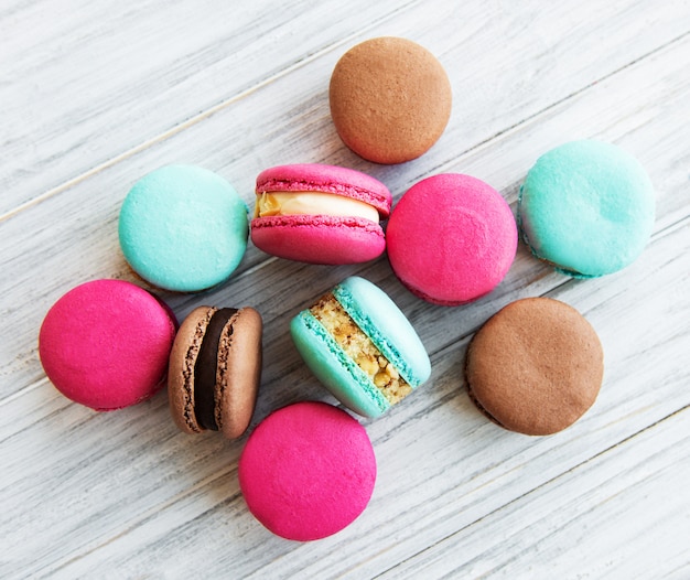 Colorful macaroons 