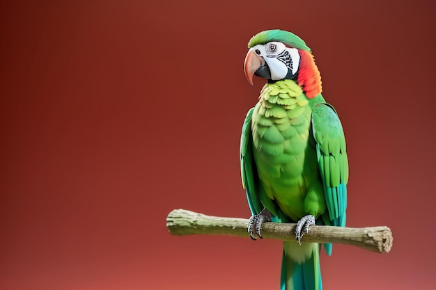Photo colorful macaw talking pet bird wallpaper background illustration hd photography