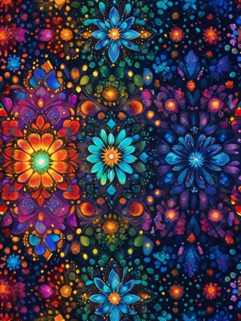 colorful mandala background