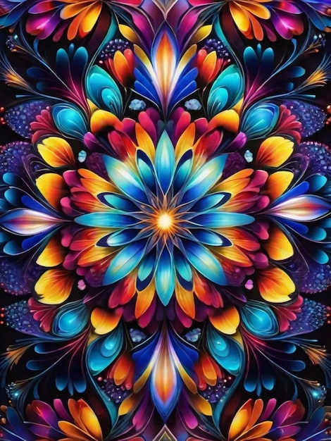 colorful mandalas background