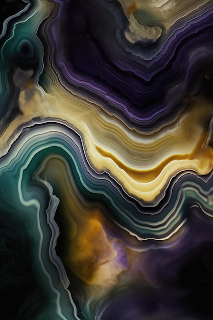 A colorful marble texture that is made by the artist.