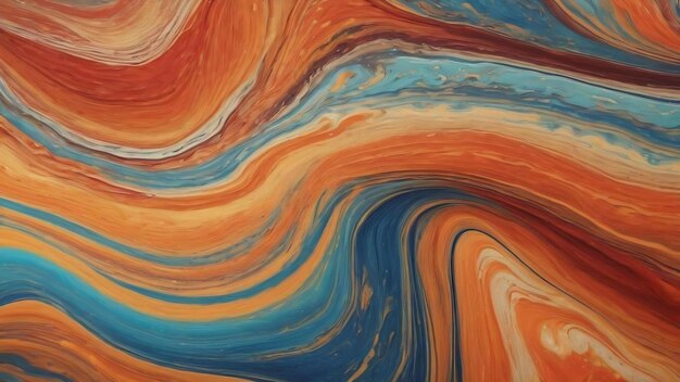 Colorful marbling texture creative background with abstract waves liquid art style painted with oil