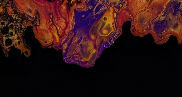 colorful marbling texture creative background with abstract waves, liquid art style painted with oil