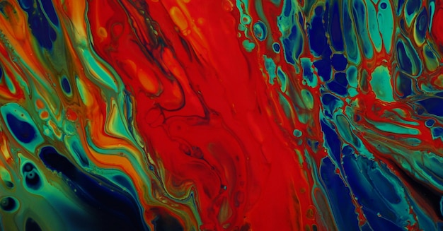 colorful marbling texture creative background with abstract waves, liquid art style painted with oil